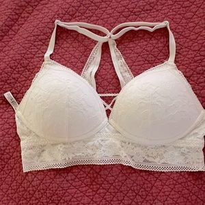 Victorias Secret bralette, t-back straps, size Large, soft blush color